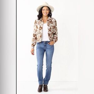 Sonoma Brown and Cream Bomber Jacket